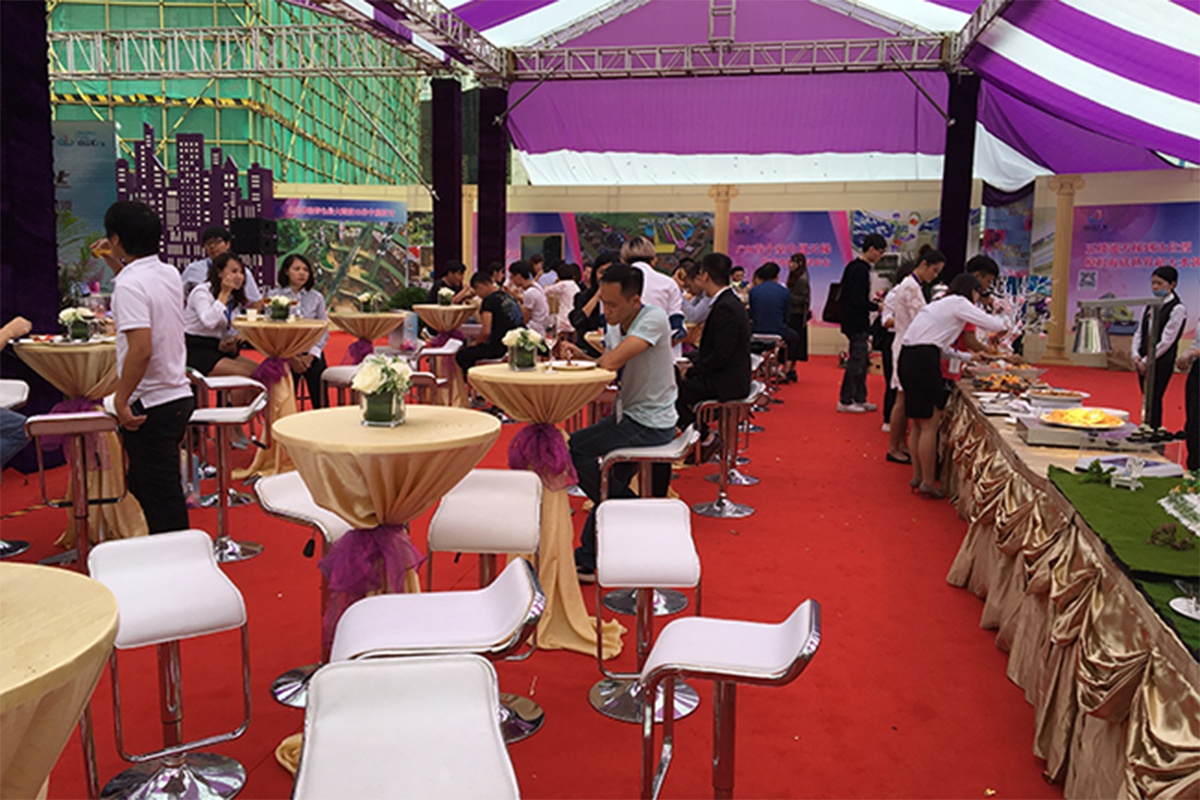 廣州白云匯廣場封頂慶典冷餐會活動
